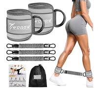 Resistance Bands Set with Ankle Straps, Ankle Weights Bands for Women, Ankle Resistance Bands with Cuffs, Legs and Glutes Workout Equipment, Home Gym Exercise Equipment for Fitness, Booty Training