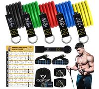 Resistance Bands Set with Handles, Exercise Bands Stackable up to 150lbs