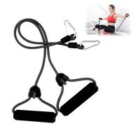 Resistance Bands, Vibration Plate Expander Bands, Elastic Bungee Ropes, Auxiliary Bands, Fitness Exercise Bands for Muscle Building, Strength Training, Weightlifting (Black)