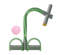 Resistance Bands with Abdominal Pedal, 4 Tubes for Stretching and Toning Exercises, Home Workout Equipment, Elastic Bands for Beginners or Fitness Experts