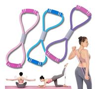 Resistance Bands with Handle, 2025 New 3 PCS Resistance Bands 8 Figure Shaped Tension Rope Shoulder Elastic Band for Yoga Fitness Home Gym, Saludes Resistance Band, Stretch Bands for Exercise