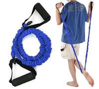 Resistance Bands with Handle, High Tensile Strength Tpe Fabric Covered Elastic Power Training Resistance Band Exercise Pull Rope Tension Rope for Training Full Body Workouts (Blue (20 lbs))
