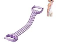 Resistance Bands with Handles, Adjustable Fitness Pull Rope Workout Equipment, Antislip Handle Elastic Bands For Home, Gym, Waist Abdomen Arm Workout (Purple)