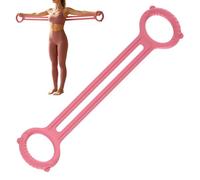 Resistance Bands with Handles - Eight Shape Silicone Elastic Band with Non-Slip Grips, Arm Muscle Strength Trainer, for Pilates Stretching Workout and Yoga in the Gym at Home in the Office as well as