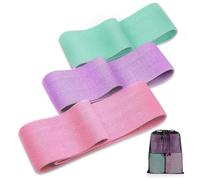 Resistance Bands Women (3 Pack), Exercise Bands Resistance with 3 Resistance Level and 3 Lengths, Premium Durable and Non-Slip Fabric, Loop Resistance Bands for Legs and Glutes,Pilates,Hip,Gym