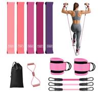 Resistance Bands Women with Ankle Weights: Pilates Gym Equipment | Exercise Equipment for Home Use - Legs and Glutes Workout Equipment/Ankle Weights Bands for Women/Booty Training