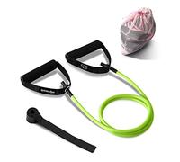 Resistance Exercise Band with Handles, Workout Band Weight Band for Physical Therapy,Strength Training Home Gym Fitness ,with Door Anchor & Storage Bag. (Green)