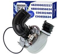 Resistance Heating Element for Dishwasher with the Original Code 482000022217 488000856634 for Whirlpool C00302489 C00856634 for Indesit - MADE IN EU - Warranty 10 Years - MONTERAL
