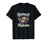 Resistance I Laugh in Ohms Electrician Humor Graphic T-Shirt