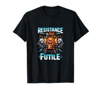 Resistance is Not Futile Electrician Humor Design T-Shirt