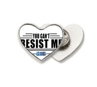 Resistance Part Circuit Negative Heart Metal Pin Brooch Clip Love