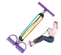 Resistance Puller with 5 Adjustable Fitness Equipment from Tubes with Comfortable Non Slip Handles | Complete Training Accessory for Abs, Sizes, Thighs, Weapons - Home Office