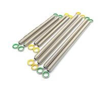 Resistance Springs for Reformer 8PCS Pilates Wall Board Units Springboard Wooden Pilates Equipment Yoga And Meditation Music Wire Steel Spring Set