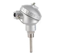 Resistance Temperature Detector PT100 Temperature Sensor Probe, 1/2" NPT Thread Thermocouple Terminal Head, Stainless Steel Sensor for Industrial Use with Wide Measuring Range (Protection tube 50mm)