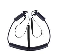 Resistance Trainer with Adjustable Straps for Various Situations | 2 adjustable rivet straps, 3 padded sleeves, multiple positions for different exercises