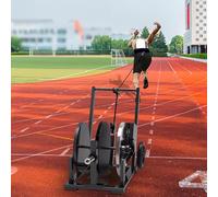 Resistance Training Device for Sprinting, 50m Automatic Rope Return, Enhance Explosive Power & Endurance, Ideal for Running & Swimming Training
