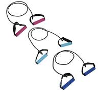 Resistance Tube Bands with Handles Set of 3 Yoga Gym Workout Fitness Exercise