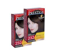 Resistant cream for hair 232 Dark brown "Vip's Prestige" / Крем-краска для волос Темно-каштановый (2шт)
