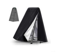Resistant Duty Rain Weather Shield Against Heavy Plus Debris Waterproof Outdoor Furniture Protector for A-Frame Folding Ladders Black 210d/420d Oxford 63x22x78 Ladder Cover Pool Inch(420D)