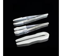 Resistant PTFE Tweezers - Durable SUS PEFT Tweezers, Operating Range -200°C to +250°C-1pc(Servant Type 200mm)