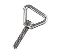 Resistant Triangular Lifting Ring Screw Made from Stainless Steel 304 with Welded Load-Bearing Eye Bolt for Heavy Use M8 M10 (M10*40)