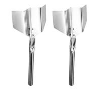 Resistant Welded Corner Scraper Stainless Steel for Angles Work Ensuring Flat Finishes and User Protections Features Yin and Yang Pull Scraper