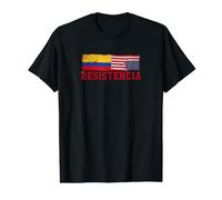 Resistencia Colombia USA Distress Flag Graphic Value Graphic T-Shirt