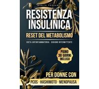 RESISTENZA INSULINICA e RESET DEL METABOLISMO: Come Perdere Peso con l'Insulino Resistenza, Dieta Antinfiammatoria e Digiuno Intermittente Adattati al ... Protocollo Divulgativo Benessere Donna)