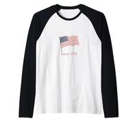 RESISTING KINGS SINCE 1776 Dissent is Patriotic USA Meme Raglan Baseball Tee