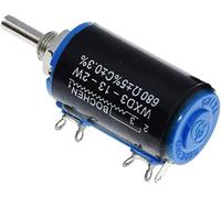 Resistor 1pcs WXD3-13-2W 100 200 220 470 680 R Ohm 1K 2.2K 3.3K 4.7K 5.6K 6.8K 10K 22K 33K 47K 100K Ohm Wirewound Potentiometer Electromechanical components (Size : 33K)