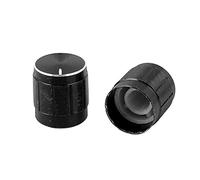 Resistor Accessories 0.24" Dia Variable Resistors Volume Control Rotary Knurled Shaft Potentiometer Knob Potentiometers 2 Pcs