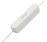 Resistor Accessories 10 Pcs 1K Ohm 5% Ceramic Cement Power Resistor 10W Watt (10 Pcs 1K Ohm 5% Ceramic Cement Power Resistor 10W Watt
