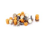 Resistor Accessories 10 Pcs Variable Resistors WH148-B100K 100K Ohm Rotary Linear Taper Potentiometers w Potentiometers Golden Knob