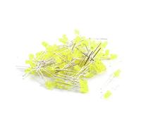 Resistor Accessories 100pcs PCB Diodes Board 3.4V 20mA 3mm Dia Yellow LED Lamp Bulb Schottky Diodes Emitting Diode