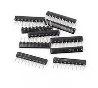 Resistor Accessories 10Pcs 1/8W 100K Ohm 9-Pin Through Hole Network Resistors 2.54mm