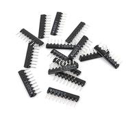 Resistor Accessories 15 Pcs A09-221 220 ohm 2.54 Pitch 9 Pin Lead 5% Tolerance Network Resistors (15 piezas A09-221 220 ohmios 2.54 Paso 9 pines Cable 5% Tolerancia Resistencias de red
