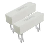 Resistor Accessories 2 Pcs 15W 10 Ohm 5% DIP Wirewound Ceramic Cement Resistor (2 Unids 15W 10 Ohm 5% DIP Resistencia de cemento de cerámica bobinada