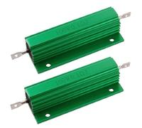 Resistor Accessories 2 x Chassis Mounted 100W 0.1 Ohm 5% Aluminum Case Wirewound Resistors (2 x chasis montados 100W 0.1 Ohm 5% Aluminio Resistencias bobinadas