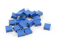 Resistor Accessories 20Pcs 20K Ohm 3296W-202 Resistor Trim Pot Potentiometer Trimmer Blue (20Pcs 20K Ohm 3296W-202 Resistor Potenciómetro de potenciómetro Recortador Azul