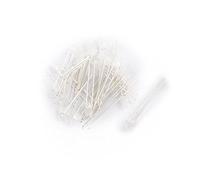 Resistor Accessories 25Pcs 2Terminals Diodes 3 mm Round Head Infrared Receiver Photodiodes IR Schottky Diodes Diode White