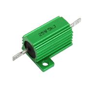 Resistor Accessories 25W Power Fixed Resistors 5K Ohm 5% Chassis Mount Green Aluminium Single Resistors Clad Resistor