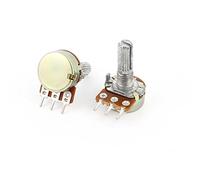 Resistor Accessories 2PCS 1K Variable Resistors Ohm 3 Pin Knurled Shaft Linear Rotary Taper Potentiometers Potentiometer B1K