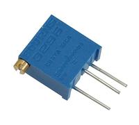 Resistor Accessories 3296Z-1-102 Resistor Trimmer Potentiometer, 10% Tolerance, 1/2 Watt, 25 Turn, 2.19 mm Pin Through Hole Tube, 1k Ohm, 4.83 mm W x 10.03 mm H x 11.05 mm L