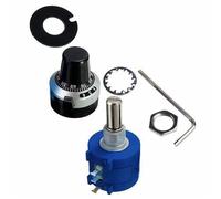 Resistor Accessories 3590s Precision Potentiometer Multiturn Resistor Adjustable Resistor with Turns Counting Dial Rotary Encoder Potentiometers Knob (Size : 5K Ohm)