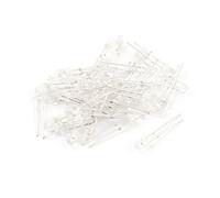 Resistor Accessories 40 Pieces Diodes 3mm Straw Hat Green LED Lamp Light Emitting Diode Schottky Diodes DC 2.5V-3V