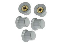 Resistor Accessories 5 Pcs Variable Resistors 6mm Shank Insert Dia Brass Tone Core Potentiometer Potentiometers Control Knobs