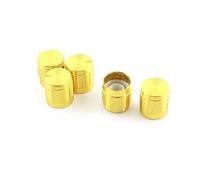 Resistor Accessories 5 Pcs Variable Resistors Gold Tone Volume Rotary Aluminum Potentiometer Knobs 14mm Potentiometers x 15mm