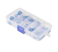 Resistor Accessories 50Pcs 3296W Variable Resistor，10 Values Variable Resistor Trimmer Pot Assortment Electronic Component
