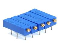 Resistor Accessories 5PCS 3006P Potentiometer Single Resistors Precision Fixed Trimpot 100R/200R/500R/1K/2K/5K/10K/20K/50K/100K/200K/500K/1M (Size : 20K Ohm)