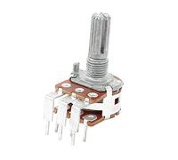 Resistor Accessories B100K Linear Variable Resistors Taper Knurled Shaft PC Mount Potentiometers Dual Potentiometer